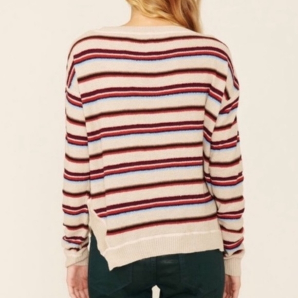 FP Beach Free People Road Trip Knit Pullover Sweater Striped Size XS - Picture 4 of 16
